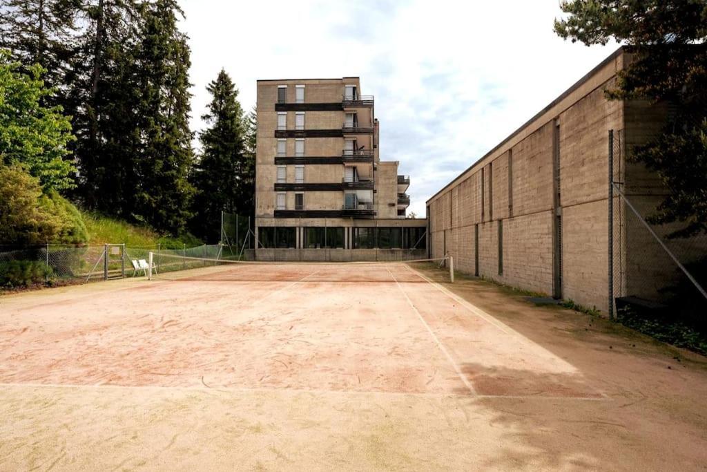 Small But Wow! Studio With Pool @ The Central Lake Crans-Montana Exterior foto